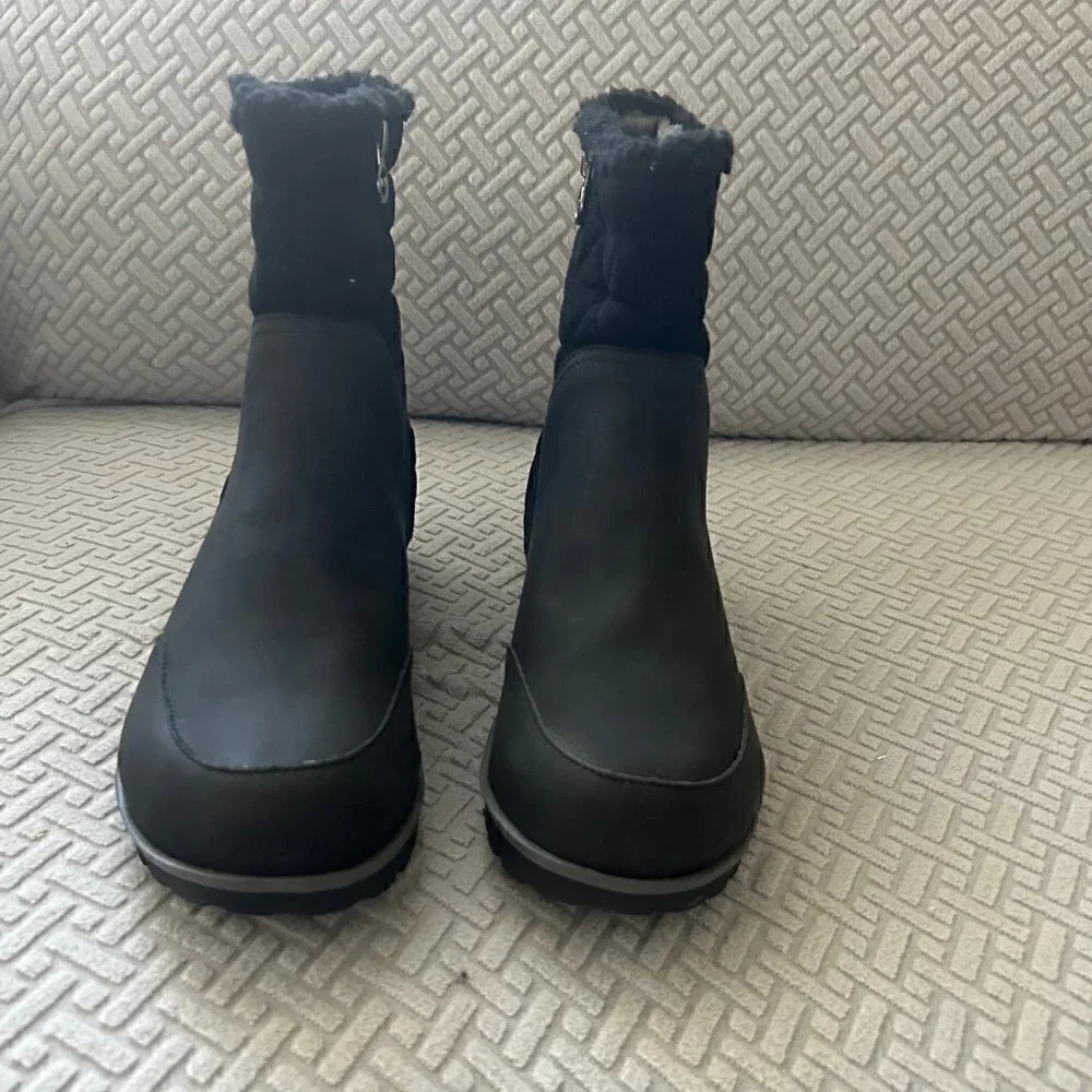 JBU by JAMBU  Gabriella Water Resistant Moto Boot  BLACK 8 W